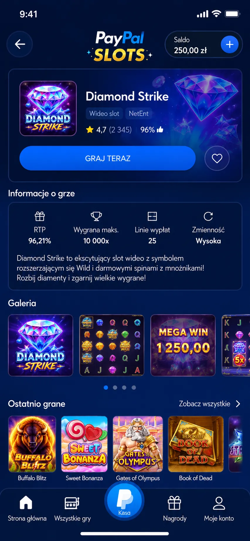PayPal Slots — sloty w aplikacji